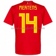 Fodboldtrøjer VM 2018 Belgien Mertens 14 Hjemmebanetrøjer..